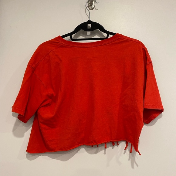 •2/$20• Coca-Cola “Pay It Forward” Fringed Cropped T-Shirt - Picture 5 of 5